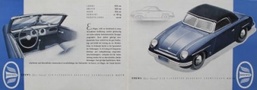 Drews Volkswagen Sport-Convertible Modelprogram 1949 Carbrochure (7149)